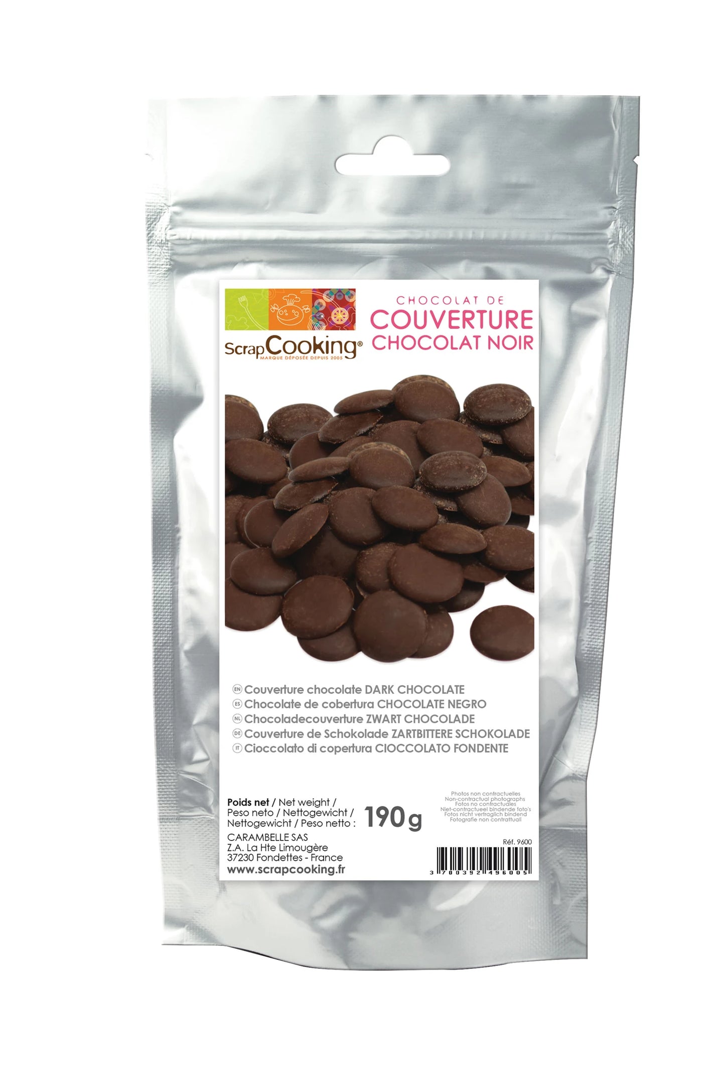 Dunkle Schokoladenglasur 190 g