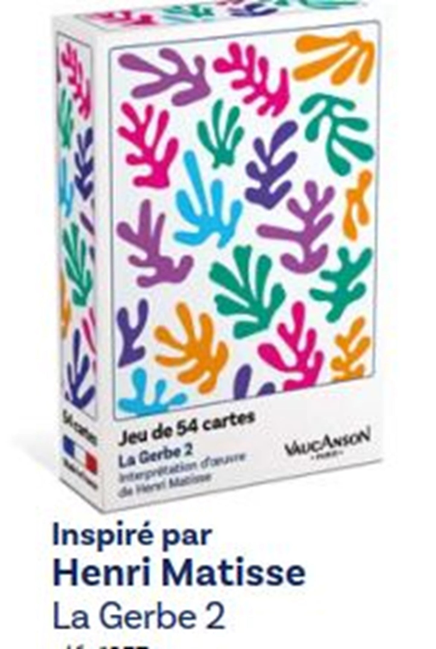 SENTOSPHERE - KARTENSPIEL 54 KARTEN - HENRI MATISSE - LA GERBE 2 (ML) - F/D/D/I
