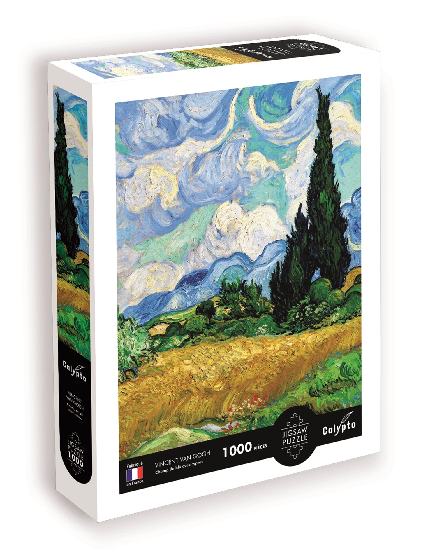 PZ 1000PC OEUVRE D'ART CHAMP DE BLÉ AVEC CYPRÈS VINCENT VAN