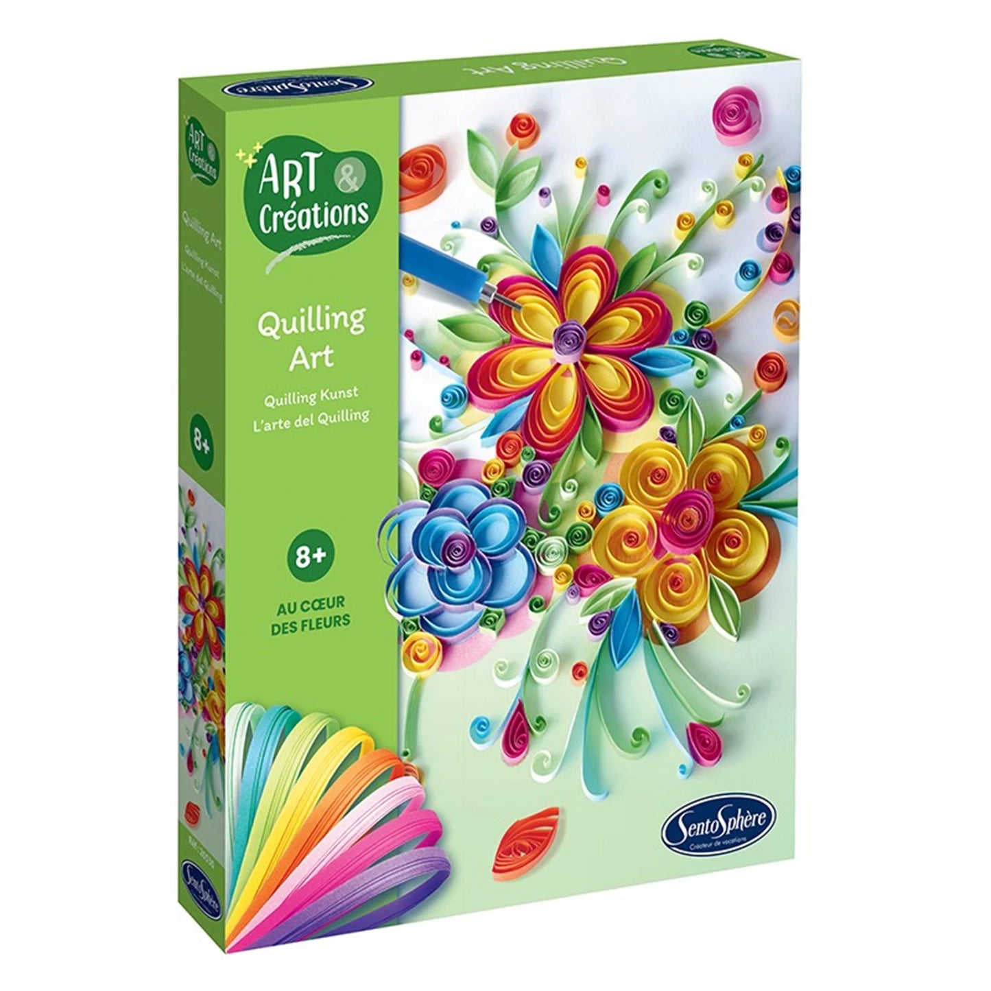 A&C QUILLING ART IM HERZEN DER BLUMEN (FR-DE-IT-EN-ES-NL-PT)