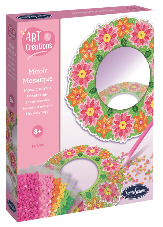 A&C MIROIR MOSAÏQUE FLEURS (FR-DE-IT-EN-ES-NL-PT)