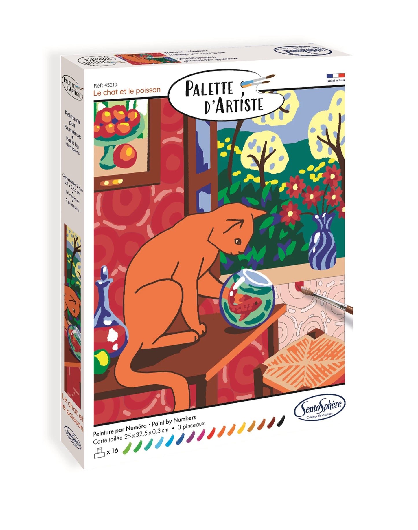 PALETTE D'ARTISTE LE CHAT ET LE POISSON (FR-DE-IT-EN-ES-NL-P