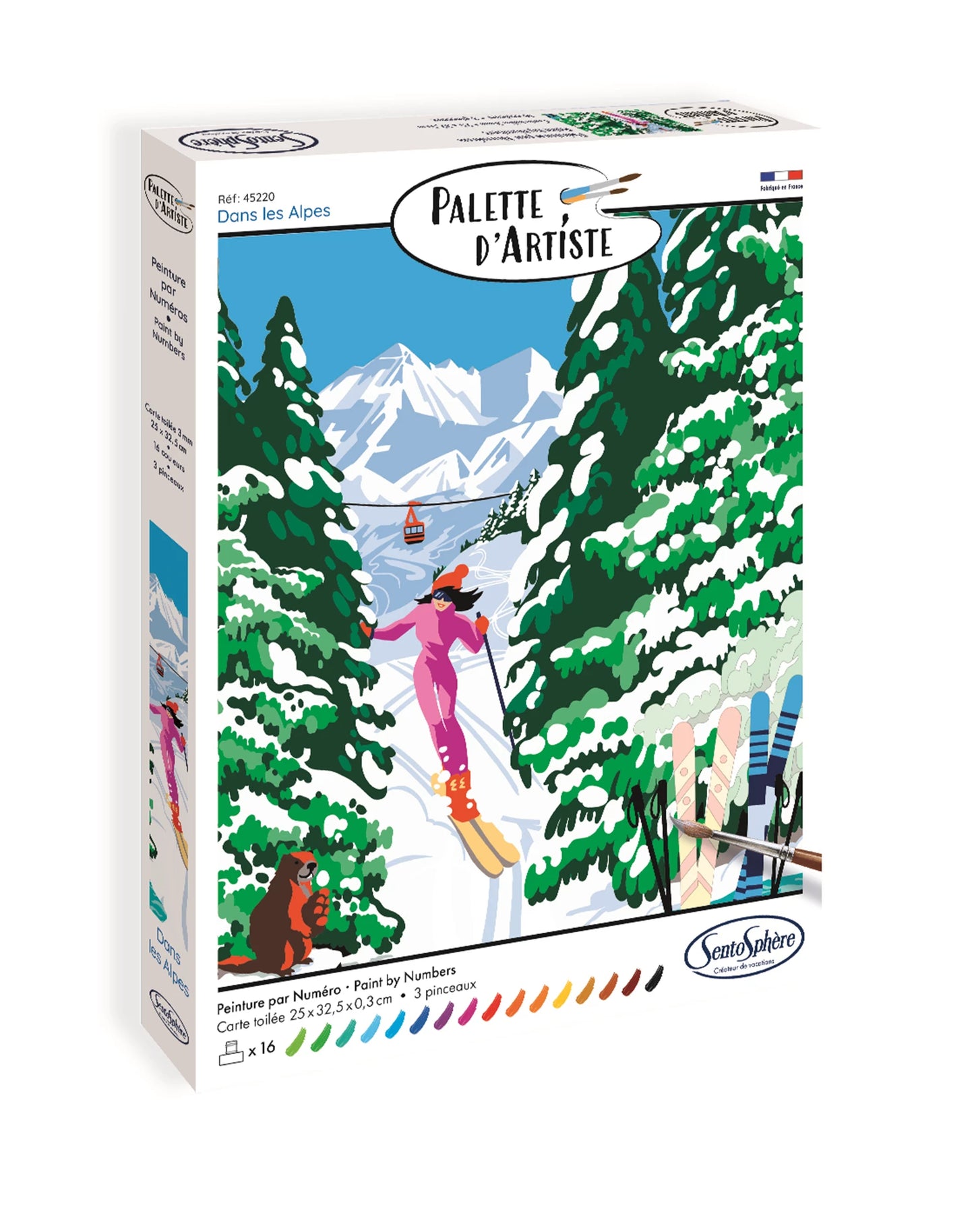 PALETTE D'ARTISTE DANS LES ALPES (FR-DE-IT-EN-ES-NL-PT)
