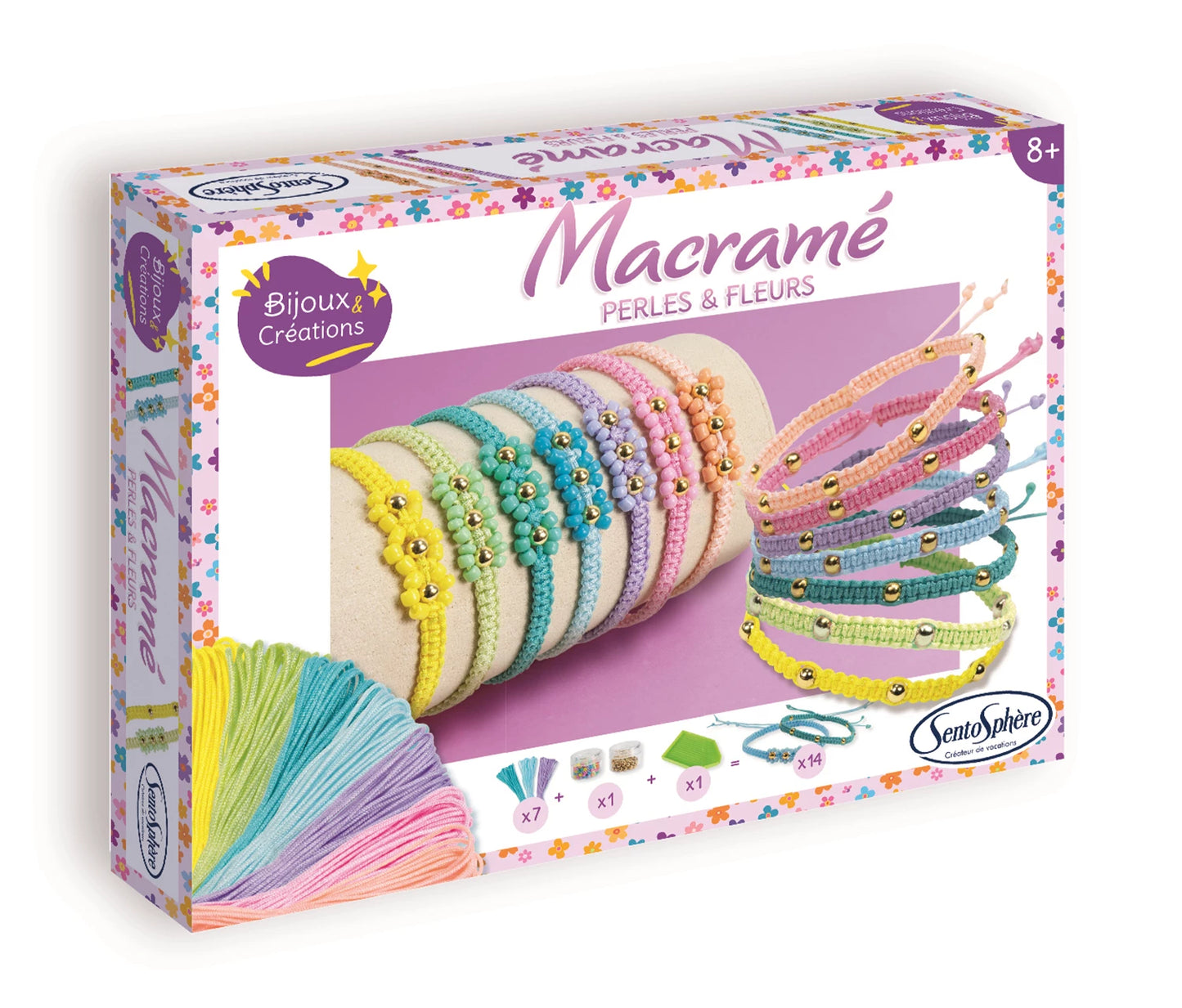 PERLINE E FIORI MACRAMÉ (FR-DE-IT-EN-ES-NL)