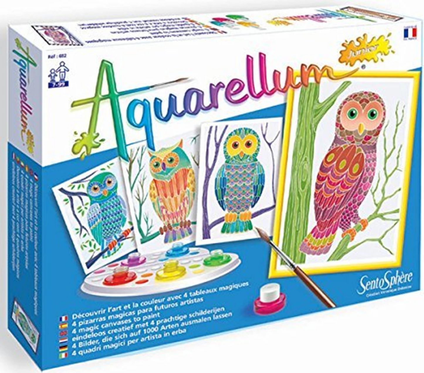 AQUARELLUM JR 4T HIBOUX (FR-DE-IT-EN-ES-NL)