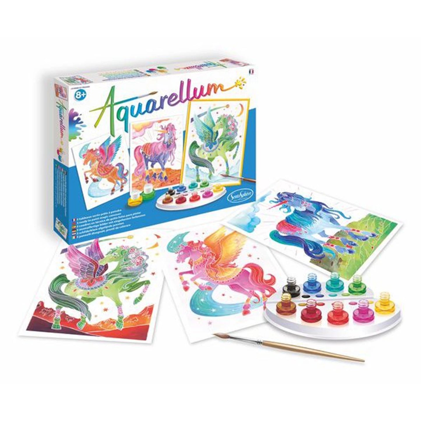 AQUARELLUM GM 3T LICORNES ET PÉGZSES (FR-DE-IT-EN-ES-NL)