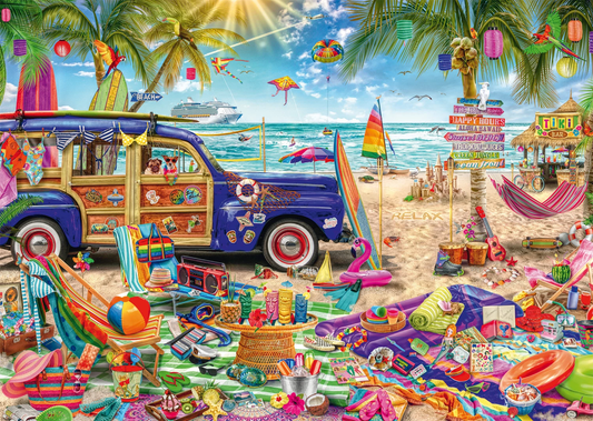 PUZZLE SONNIGE STRANDZEIT 1000 TEILE - SCHMIDT