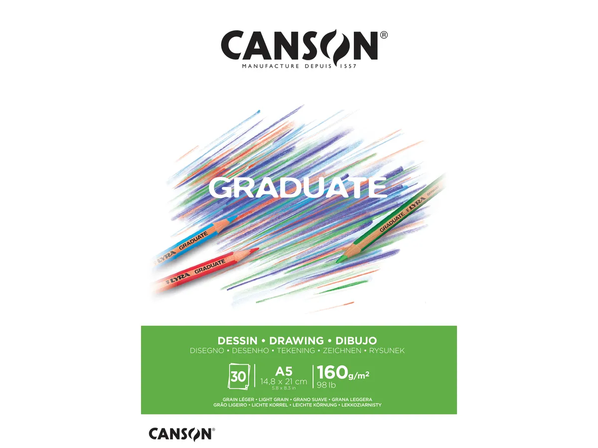 ALBUM A5 DA DISEGNO DA 30 FOGLI BIANCHI - CANSON