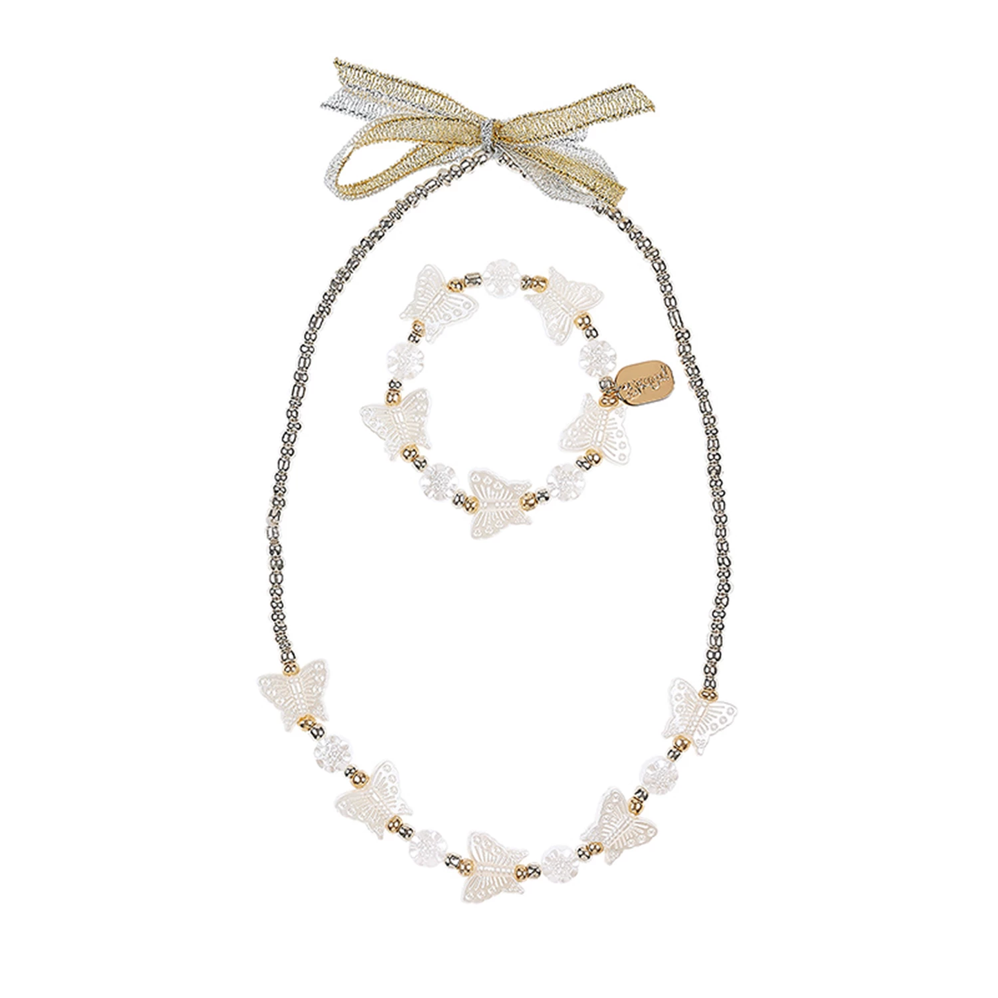 HALSKETTE UND ARMBAND ANNE SCHMETTERLING - SOUZA