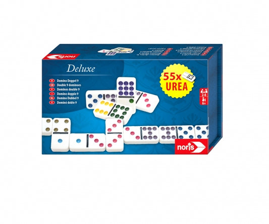 DOPPEL-DOMINO 9 DELUXE - MEHRSPRACHIG - NORIS