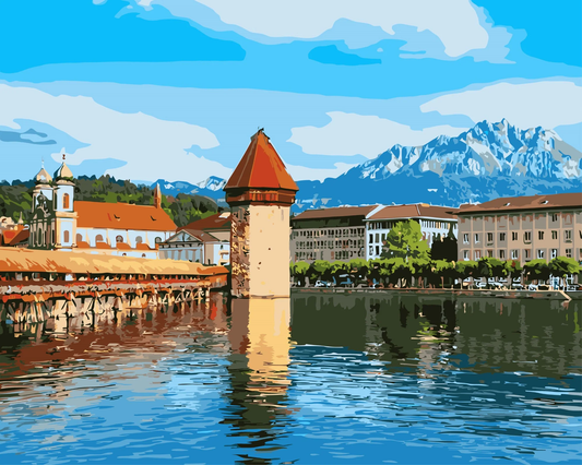 KAPELLBRÜCKE LUZERN – MALEN NACH ZAHLEN – COLORELLE
