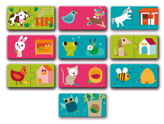 DUO PUZZLE - HABITAT - DJECO
