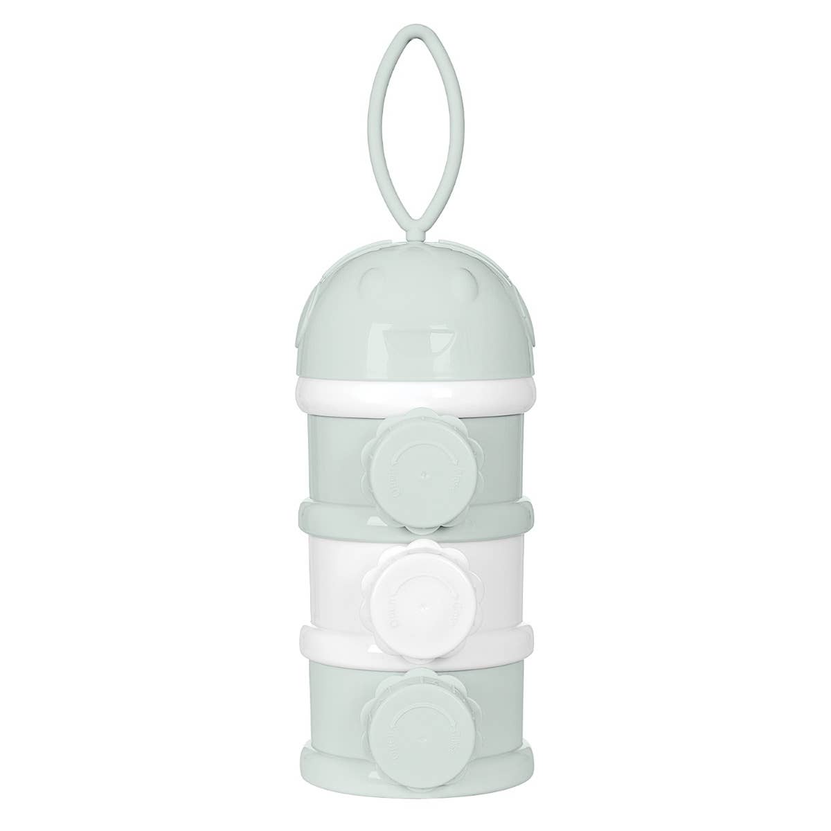 DOSIERER FÜR BABYNahrungSPULVER 3 Fächer – MINT – KIKKABOO