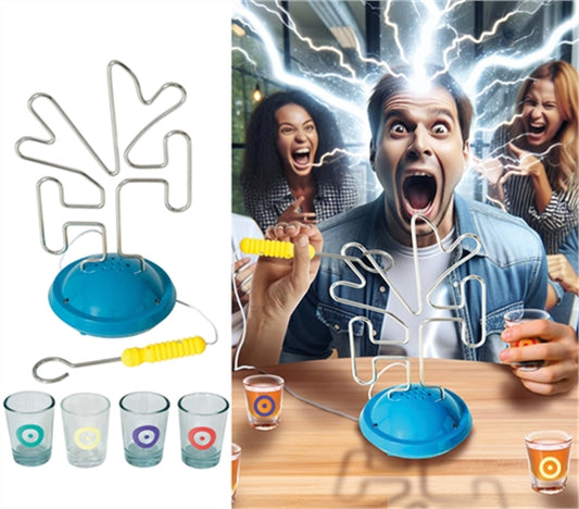 ELEKTRISCHES SILHOUETTEN-SET UND 4 KAKTUSGLÄSER