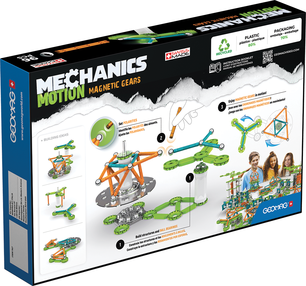767 MECANIQUE MOUVEMENT ENGRENAGES MAGNETIQUES 96 - GEOMAGWORLD
