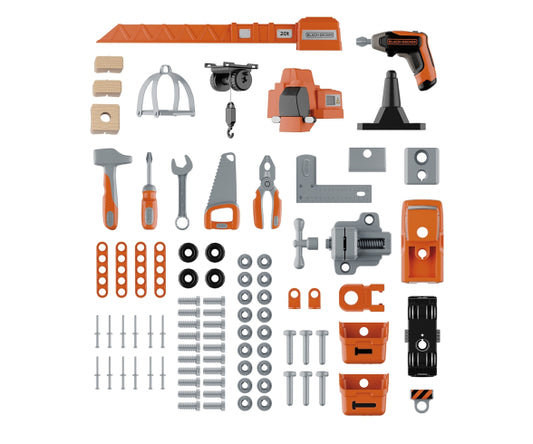 🟡 BLACK AND DECKER WERKSTÄTTE - SMOBY -BESTSELLER
