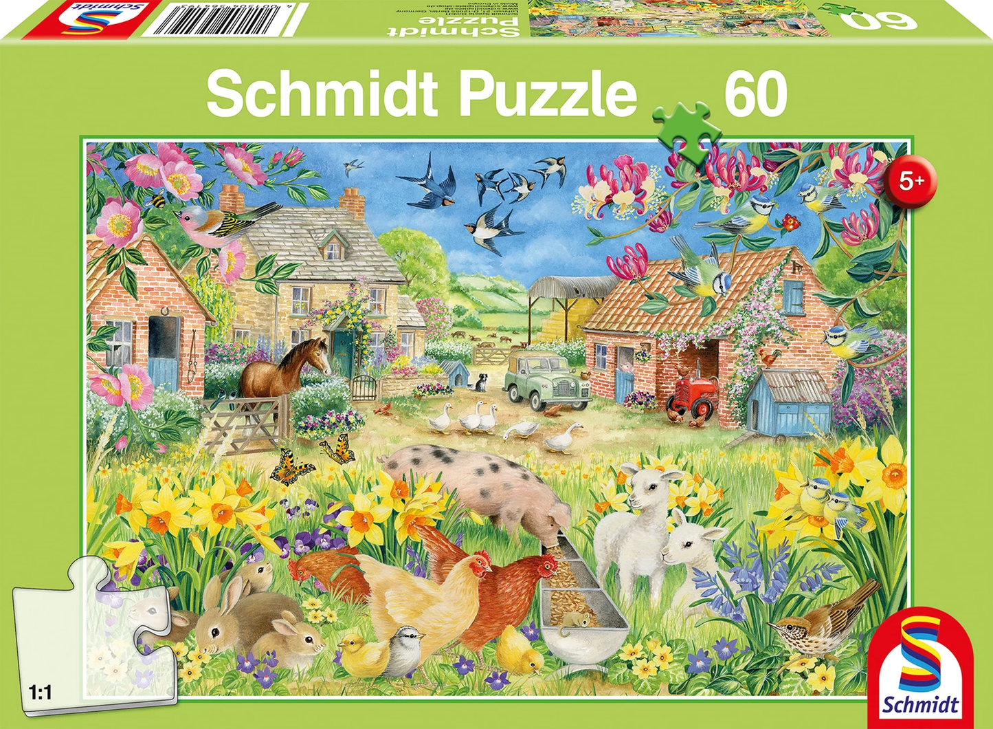 PUZZLE MEIN KLEINER BAUERNHOF 60 TEILE - SCHMIDT