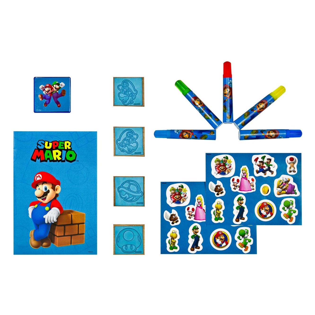 SUPER MARIO MEGA – SET TIMBRI CREATIVI
