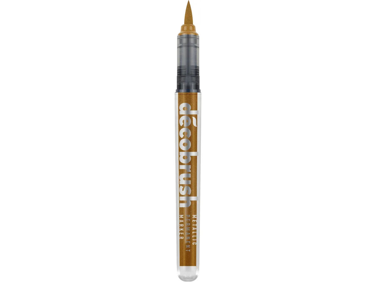 DECO BRUSH MARKER METALLIC ROSE GOLD - KARIN