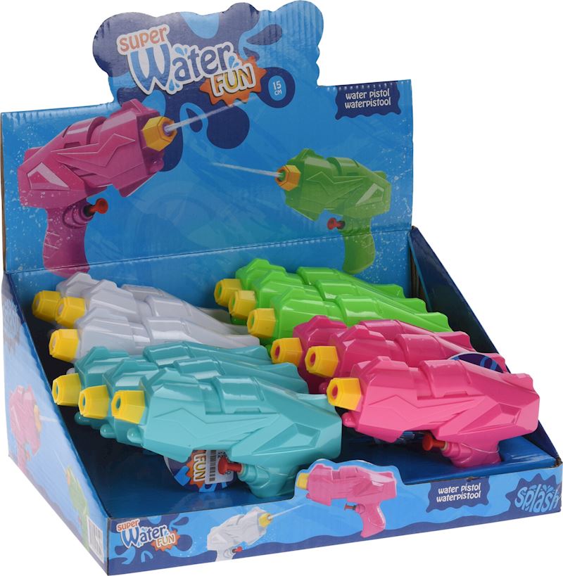 PISTOLA AD ACQUA 15CM COLORI ASSORTITI