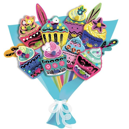 CARTES À GRATTER BOUQUET - CUPCAKE - AVENIR