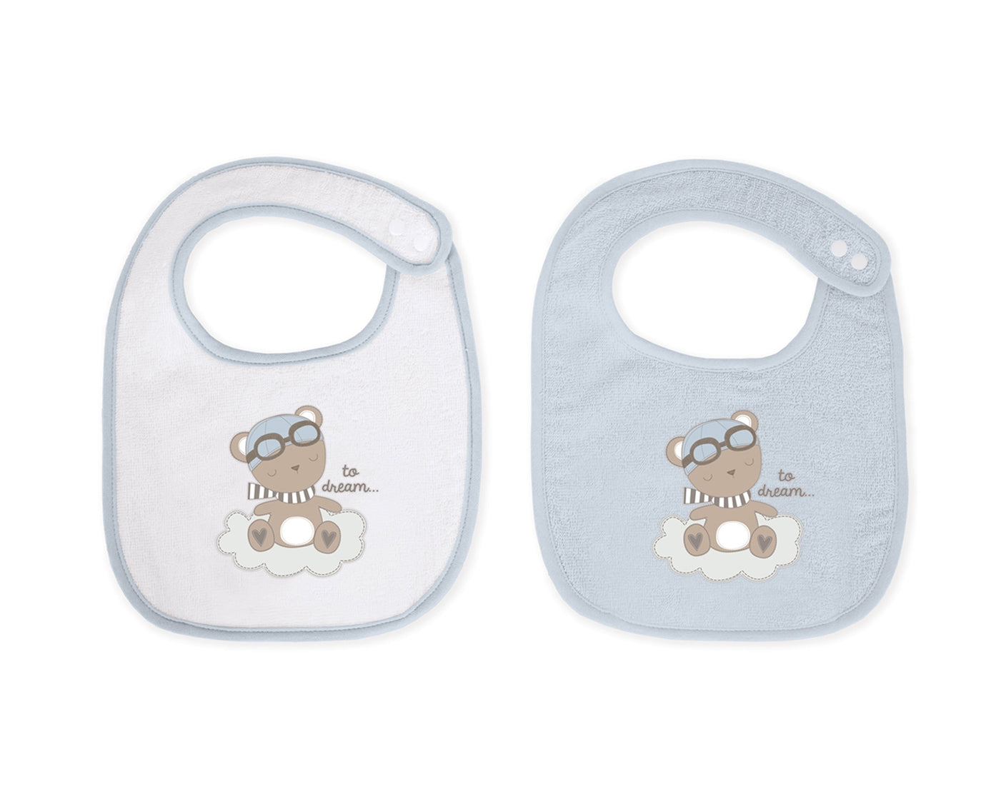 2ER-LÄTZCHEN-SET - DREAMY FLIGHT BLUE - KIKKABOO
