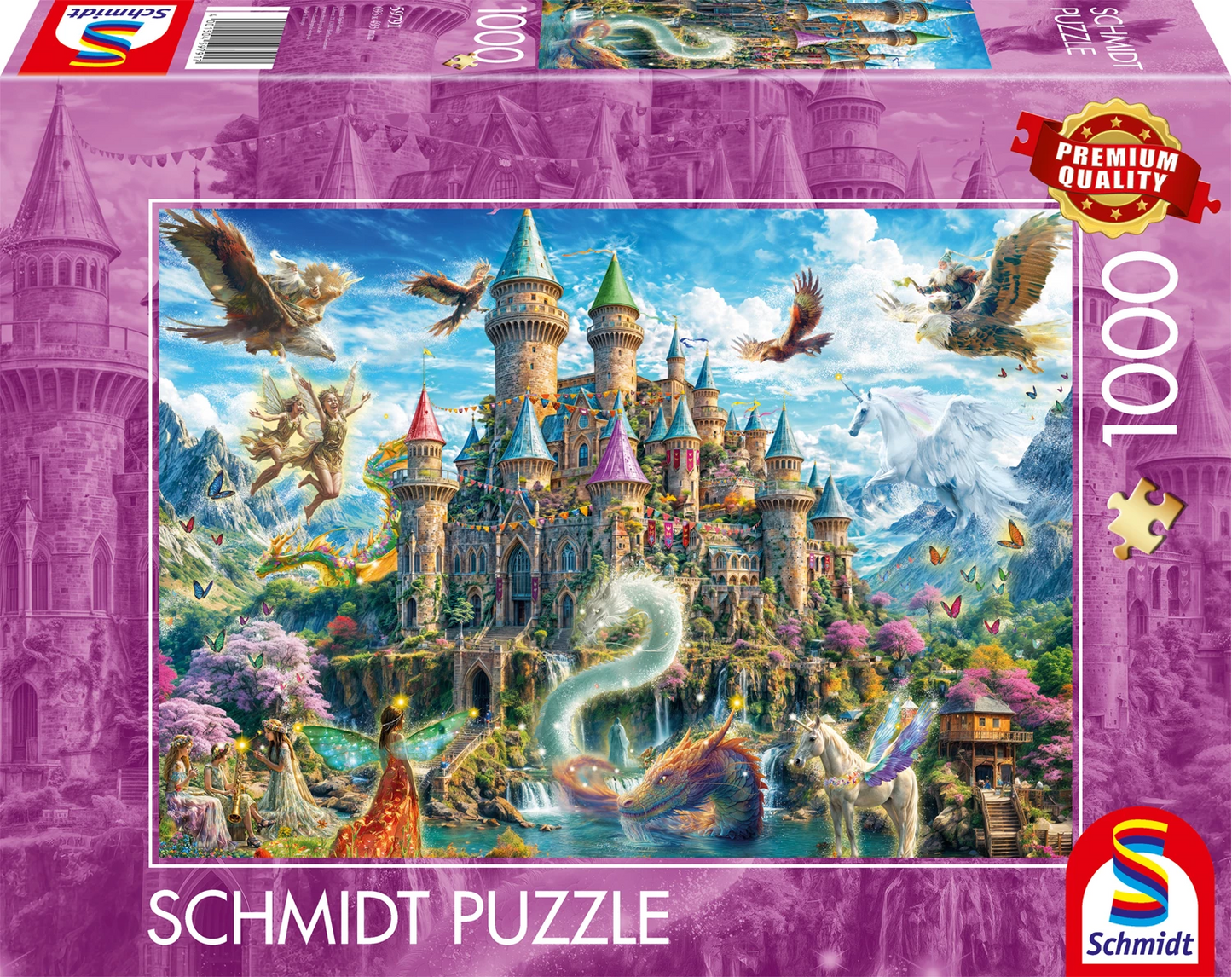 PUZZLE MÄRCHENHAFTE BURG 1000 TEILE - SCHMIDT