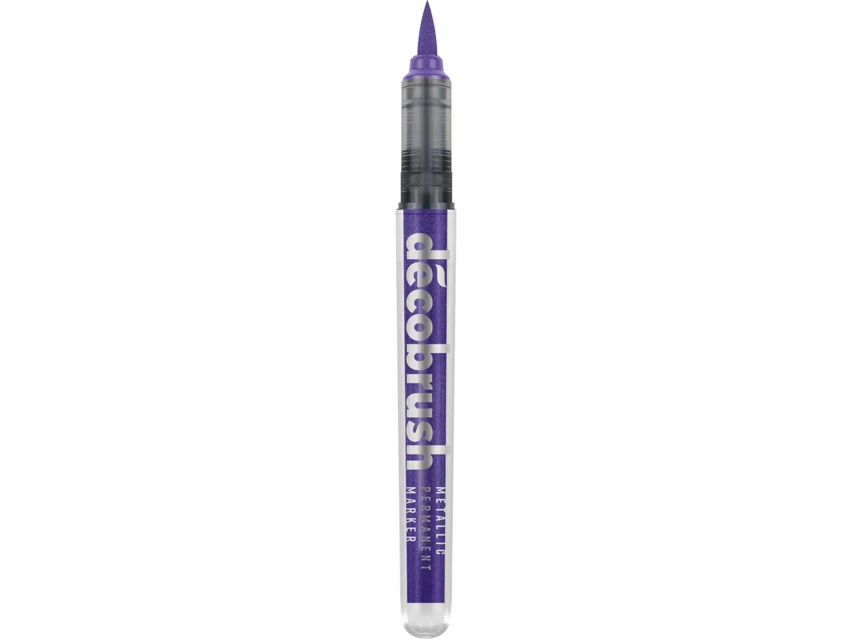 METALLIC DECO BRUSH MARKER VIOLETT – KARIN