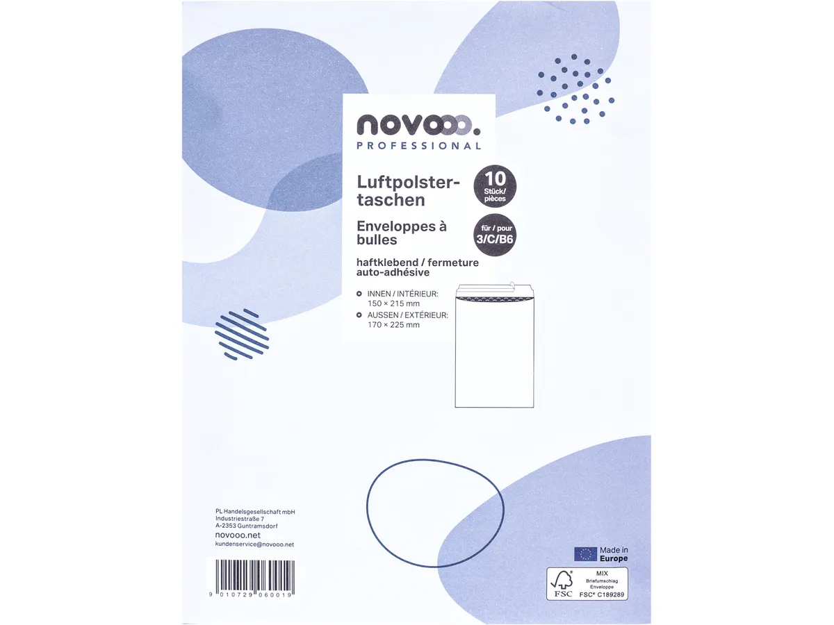 BUSTE BIANCHE IMBOTTITE 170X225 PACK DA 10 - NOVOOO