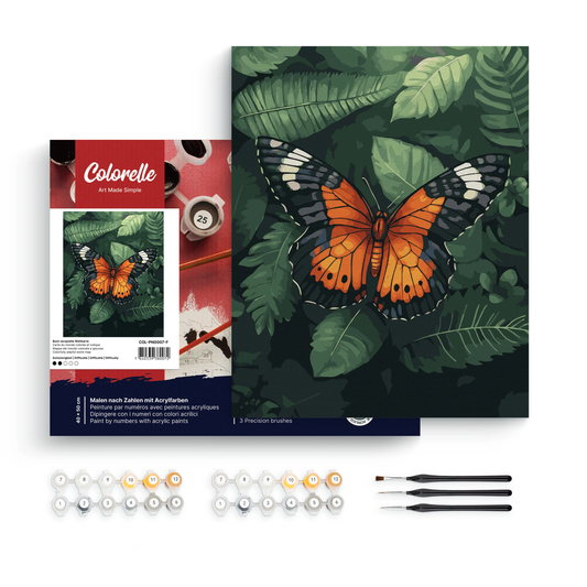 TROPISCHER SCHMETTERLING - MALEN NACH ZAHLEN - COLORELLE