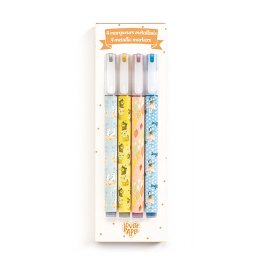 4 METALLIC-MARKER ELODIE - DJECO