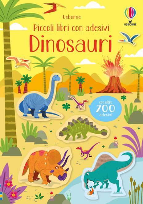 BUCH MIT DINOSAURIER-STICKERN - FARBAUSGABE - BUCH