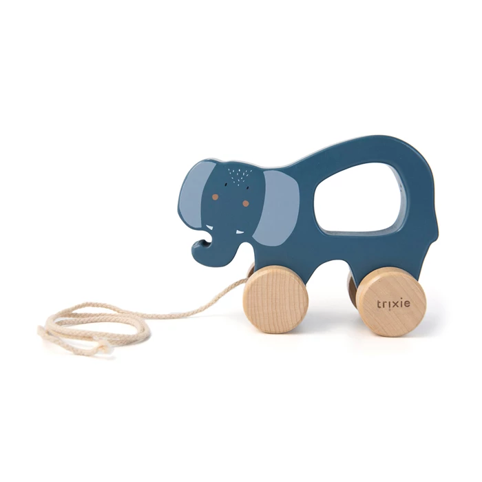 ÉLÉPHANT À TRAÎNER EN BOIS - TRIXIE