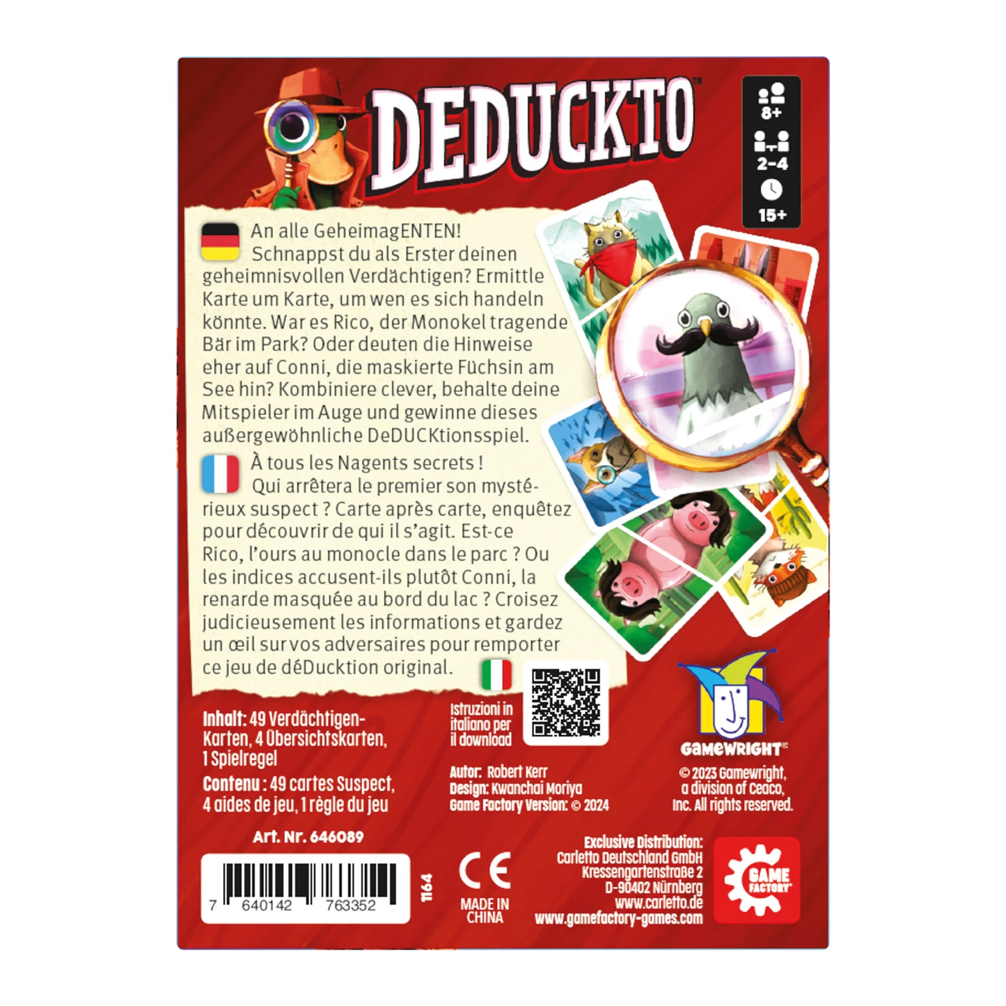 DEDUCKTO - GAME FACTORY - MEHRSPRACHIG