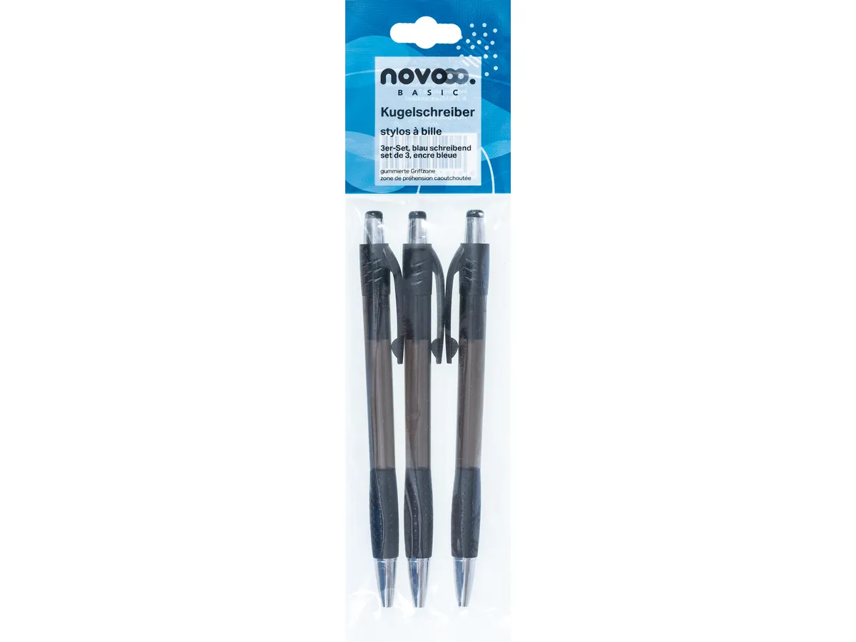 PENNE A SFERA NERE PACK DA 3 - NOVOOO