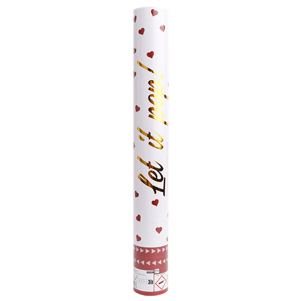 KONFETTIKANONE HERZ 40 CM - AMSCAN