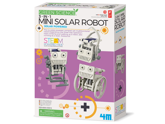 MINI SOLAR ROBOT 3IN1 - GREEN SCIENCE - 4M