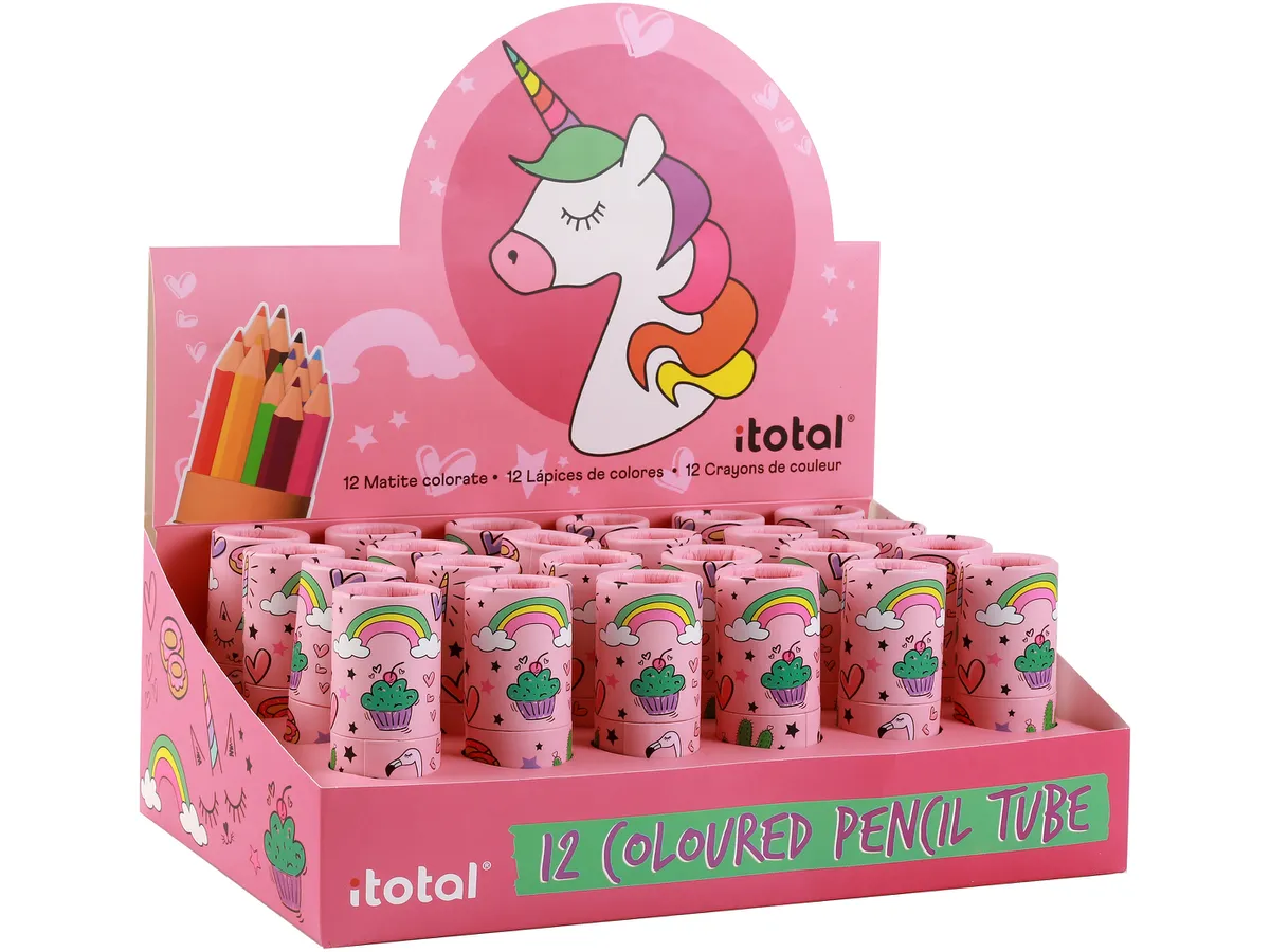 TUBO 12 MATITE COLORATE UNICORN - I-TOTAL