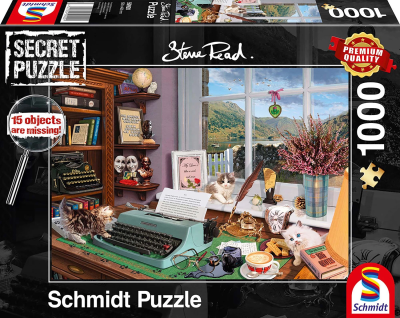 SECRET PUZZLE AM SCHREIBTISCH 1000 TEILE - SCHMIDT