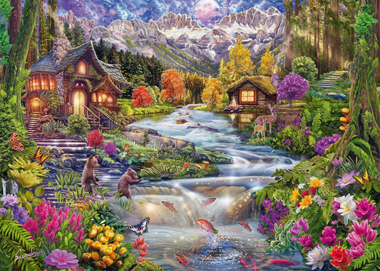 PUZZLE IDILLIO FLUVIALE IN MONTAGNA 2000 PZ - SCHMIDT