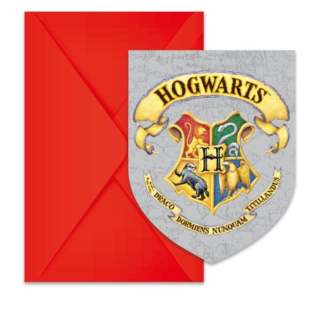 6 INVITATIONS HARRY POTTER - AMSCAN