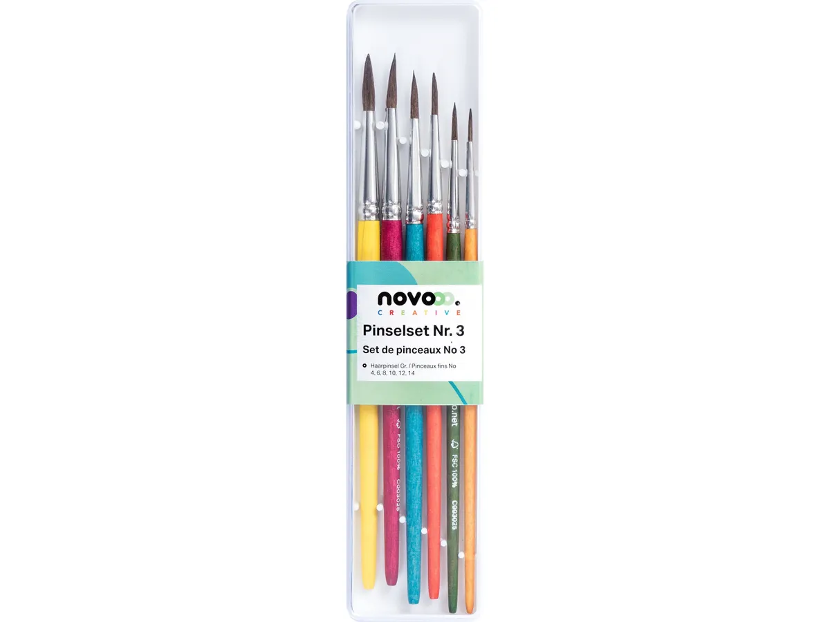 Pinsel Nr. 3, 6er-Pack – NEU