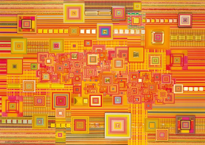 ABSTRAKTES ORANGEFARBENES PUZZLE 1000 TEILE - SCHMIDT