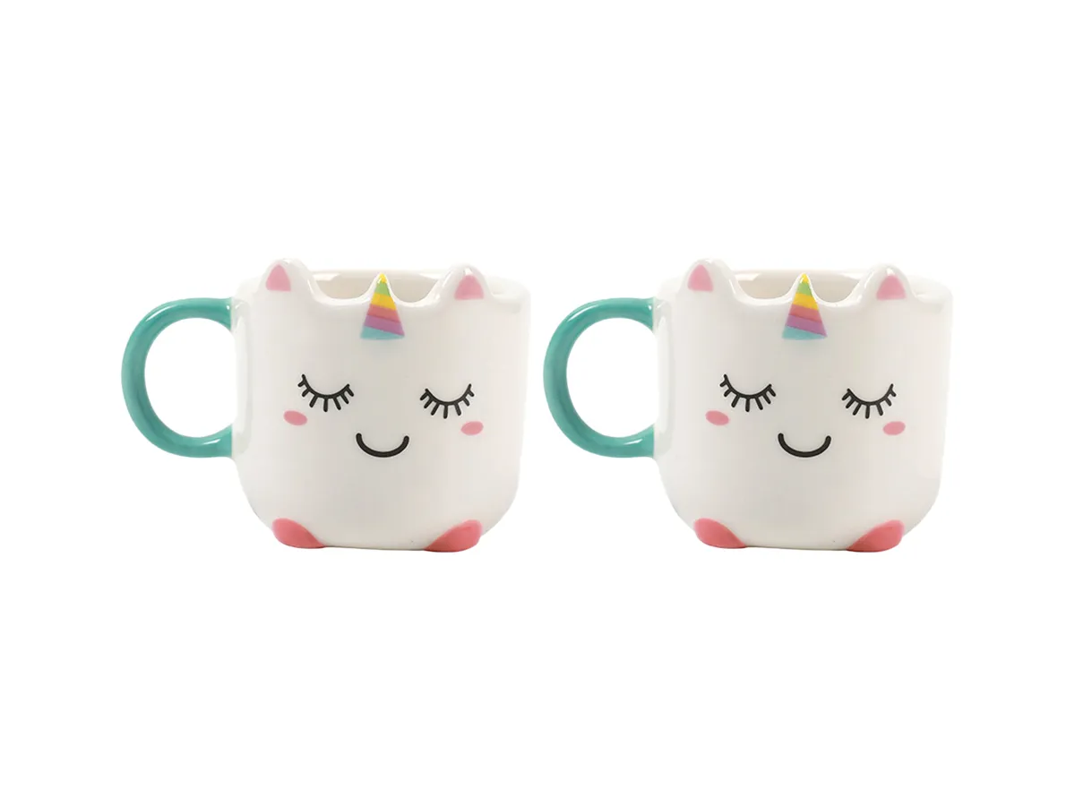 DUO DE TASSES À CAFÉ UNICORN - I-TOTAL