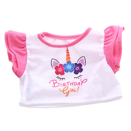 GEBURTSTAGSEINHORN-OUTFIT – 40CM – MAKE A TEDDY