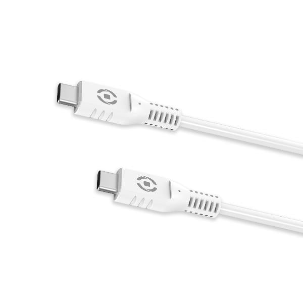 USB-C/USB-C KABEL 1M WEISS - CELLY