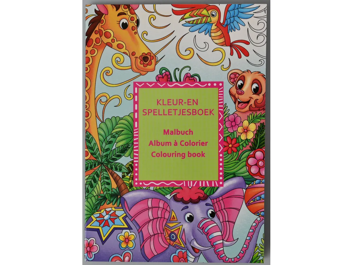 LIBRO DA COLORARE CON 6 MINI MATITE ASS. - ROOST