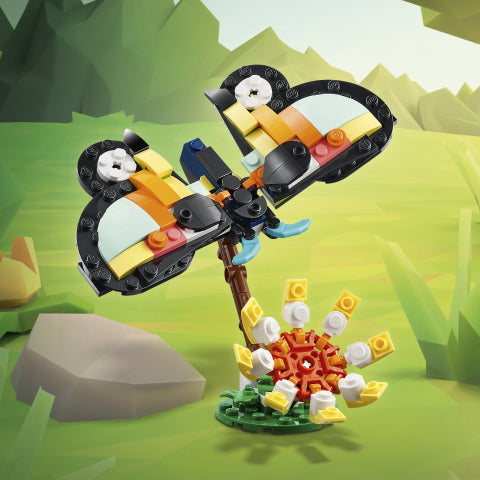 ANIMALI SELVATICI TUCANO TROPICALE - CREATOR 31173 - LEGO