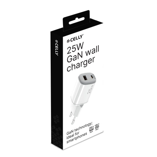 REISELADEGERÄT VOLTPLUG USB + USB-C WEISS - CELLY