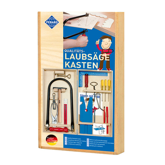 LOT DE SCIES PLIANTES DANS UNE BOÎTE PLIANTE EN BOIS 🔶
